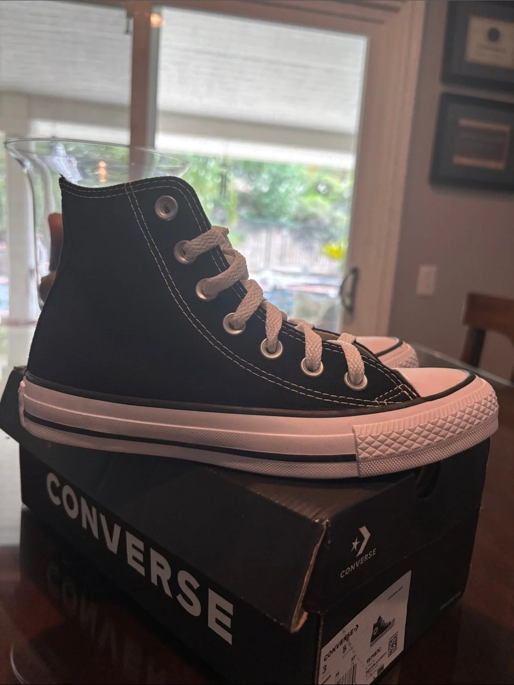 Converse All Star High Top Sneakers in Black and White
